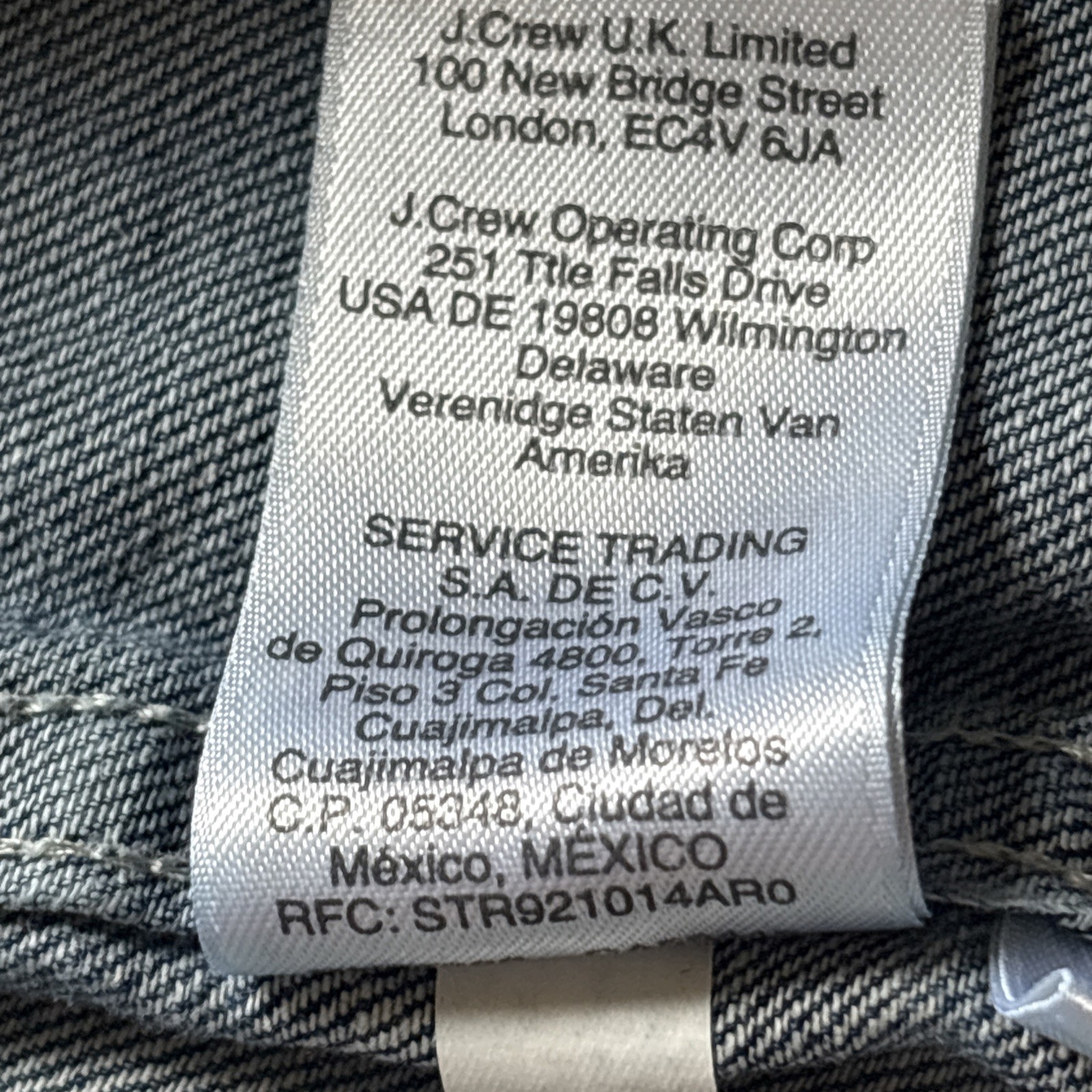 J Crew Denim Jacket Men’s Medium, Blue Full Zip Long Sleeve Unlined Indigo Wash