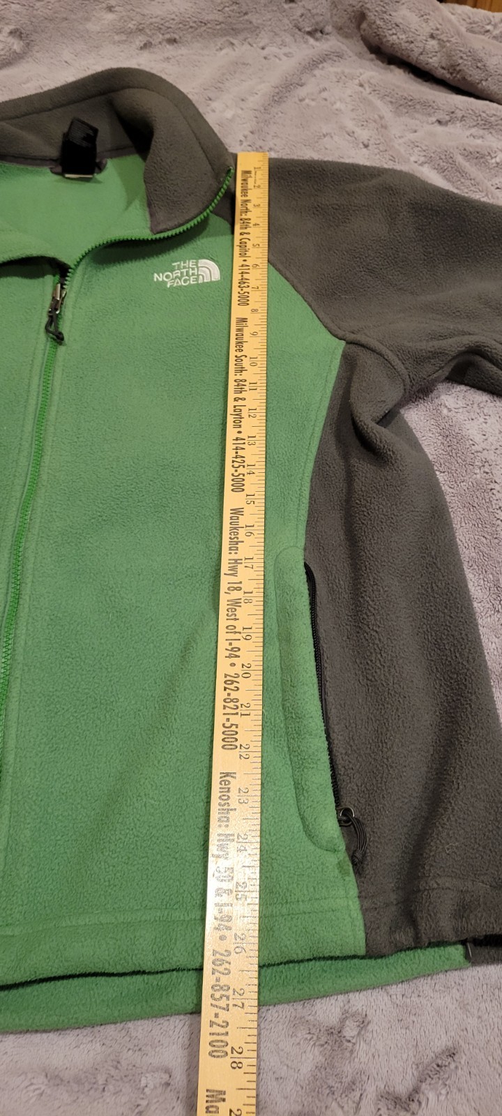 The North Face Green and Gray Fleece Jacket Men’s Size Large Gorpcore Outdoor