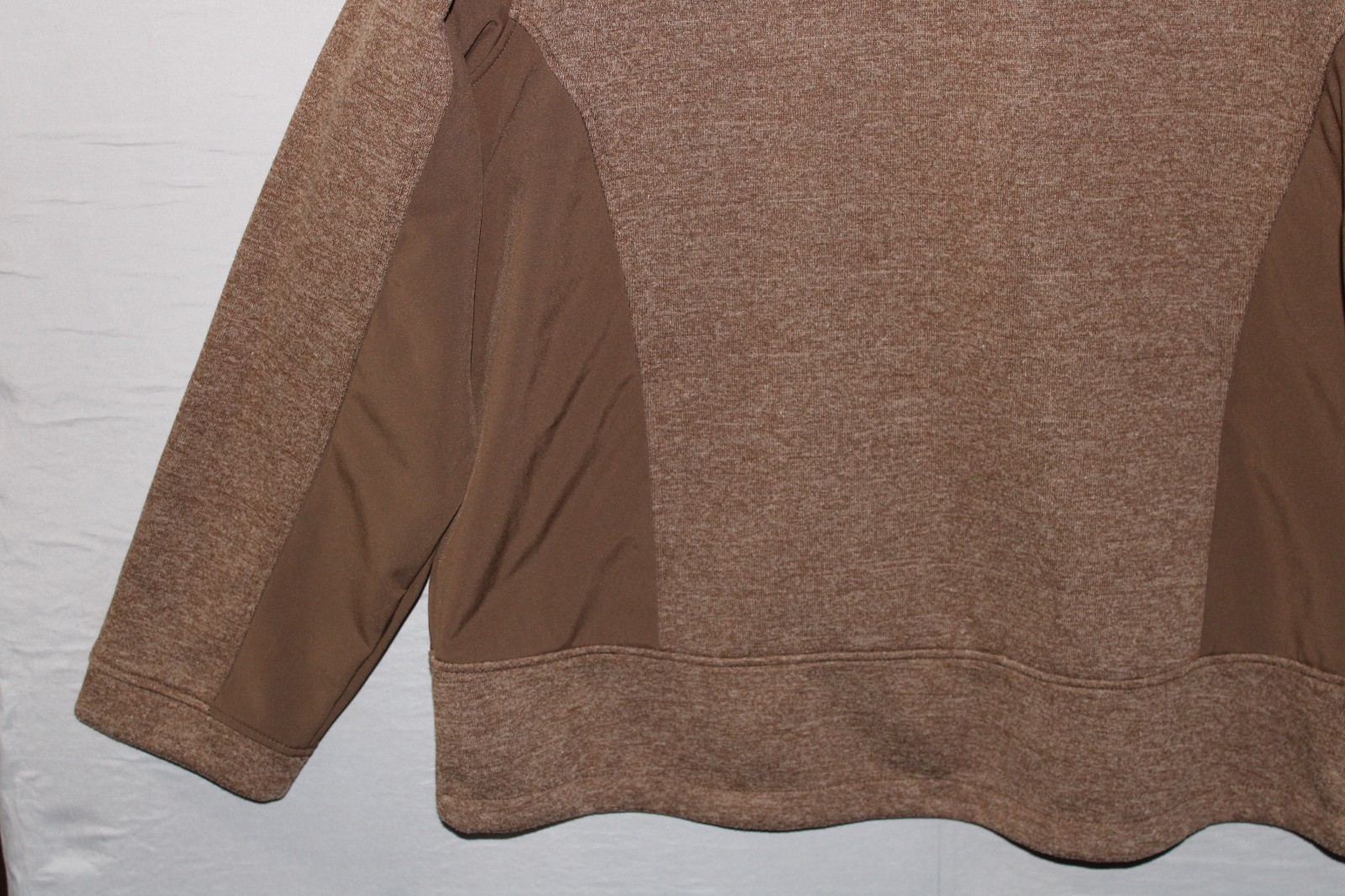 NRA Mens Brown Polyester/Cotton Full Zip Soft Shell Fleece Jacket Size 3XL