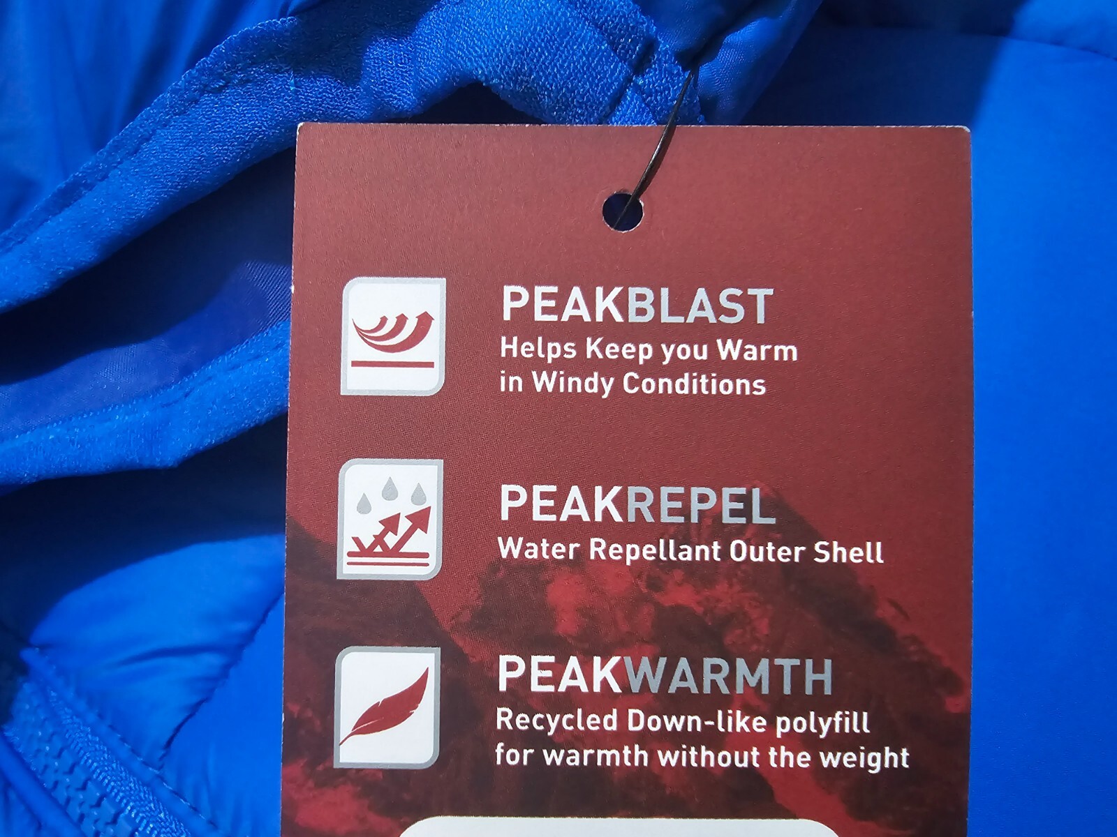 Swiss Tech Mens Puffer Vest Blue Performance Gear Size L, XL, 2XL, 3XL Zip Front