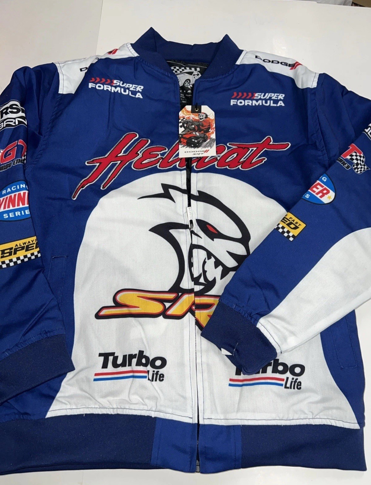 Limited Edition Reason X Dodge Hellcat Racing Jacket Blue size S-XL $110 NEW