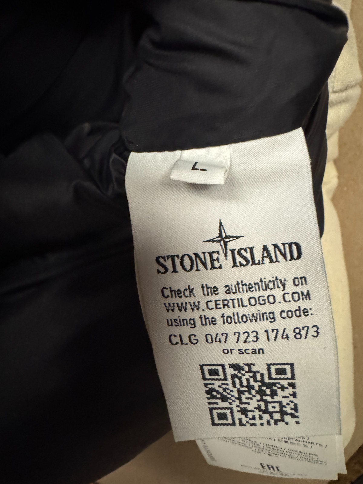 STONE ISLAND ARCHIVE FW15 POLYPROPYLENE TELA DOWN PARKA JACKET SIZE L VERY RARE