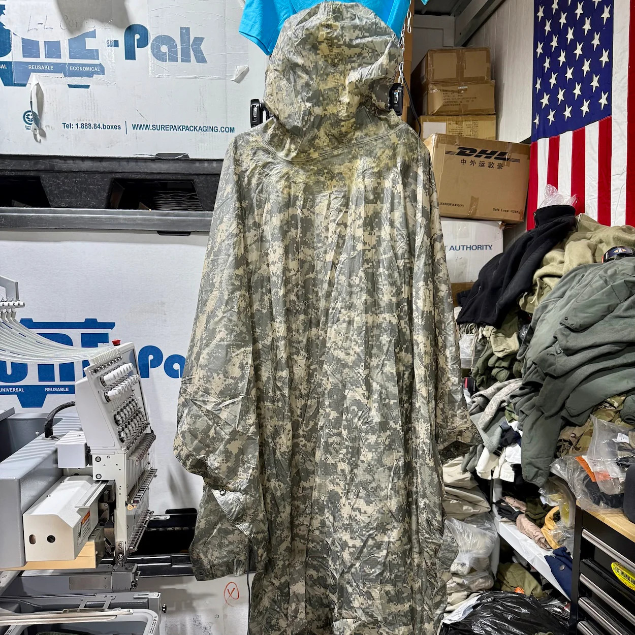 US Military Rain Poncho – ACU – Waterproof Tactical Field Gear