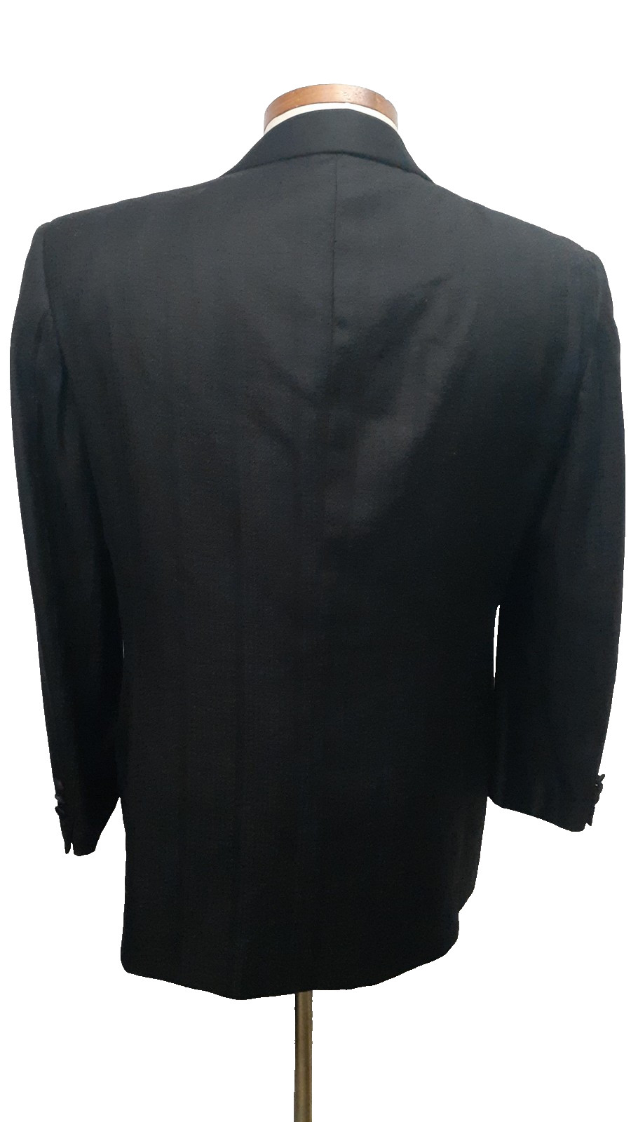 Ermenegildo Zegna 42 Short 1 Button Black Silk Dinner tuxedo jacket Shawl Collar
