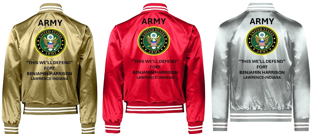 ARMY* US ARMY COMBINED ARMS*FORT LEAVENWORTH *SATIN JACKET*ARMY OFFICIAL LICENSE