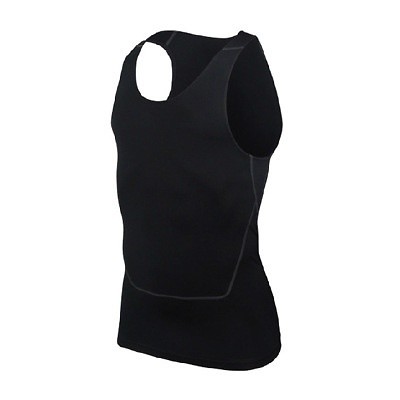 Alacki Men’s Vest Body Shaper Slimming Shirt Tummy Control Sauna Gym Vest