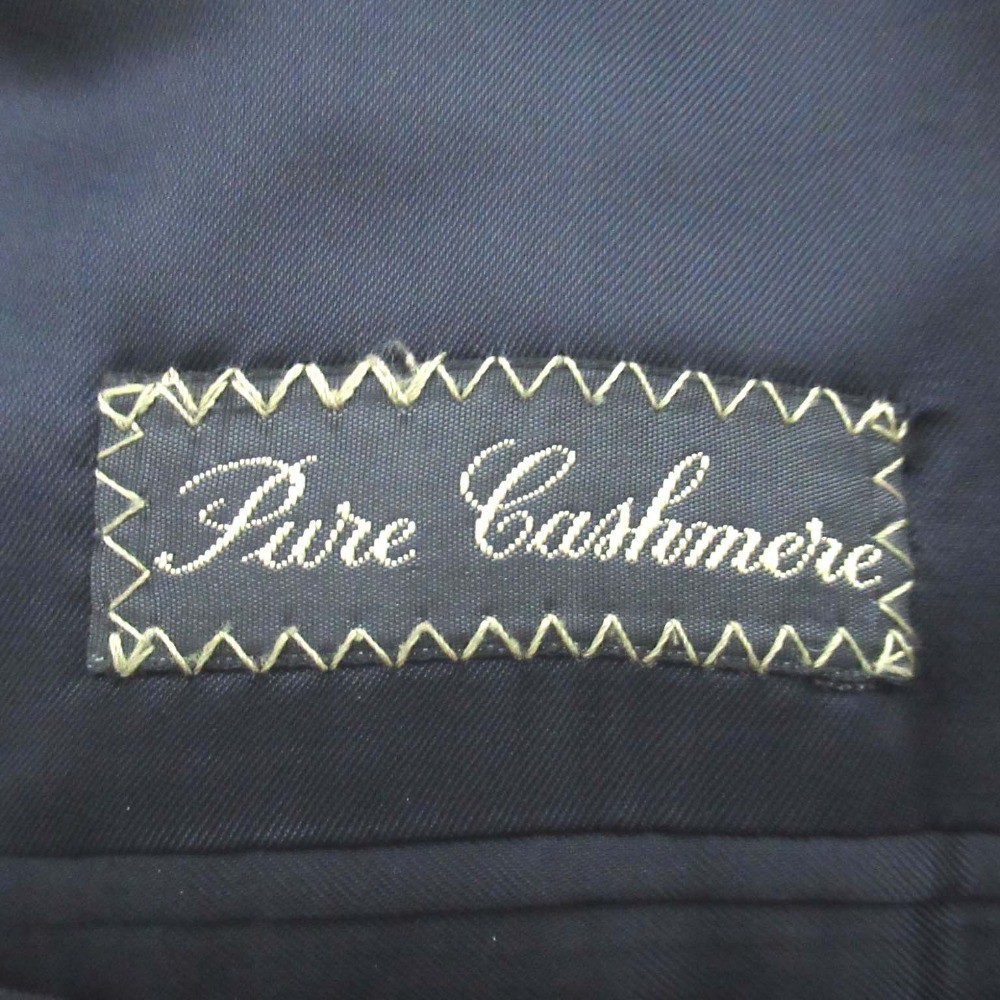 Dunhill 100% Cashmere Double-Breasted Tailored Jacket, 54, Dark Navy mens USED