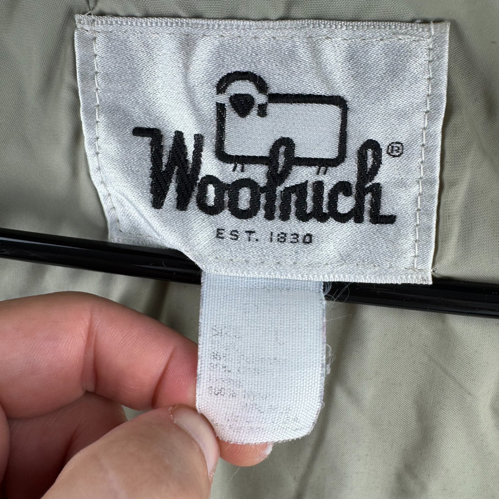 Vintage Woolrich Jacket Mens Large Blue Full Zip Hooded Windbreaker 80s 90s USA