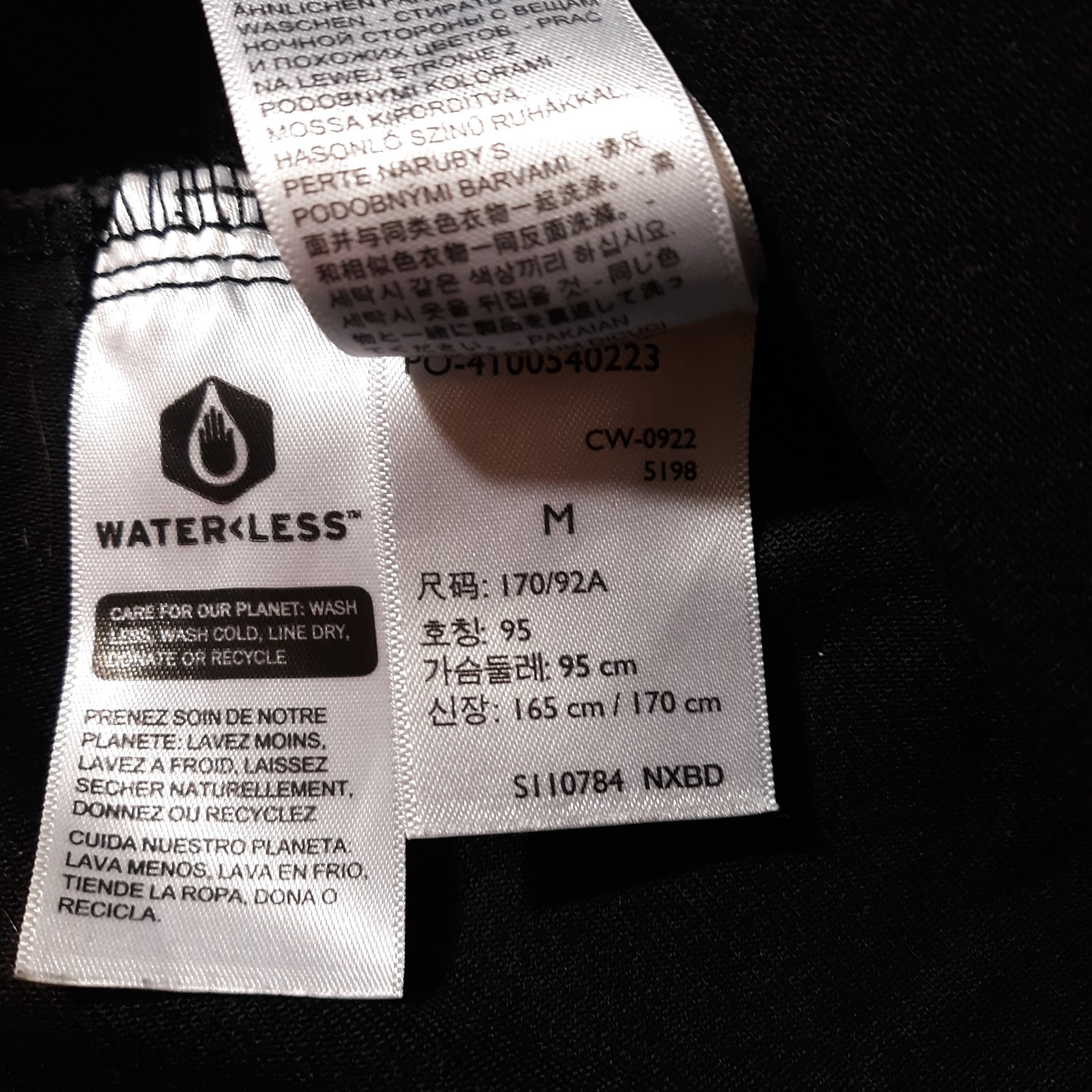 Levi Strauss Denim Trucker Jacket Adult Medium Black Collared Cotton Blend