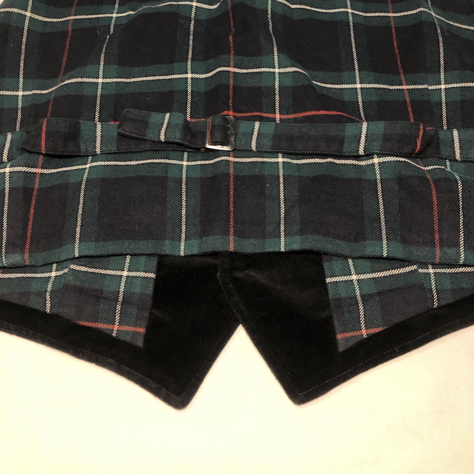 Mens POLO RALPH LAUREN Waistcoat Vest Suit Black Velvet XL Distressed