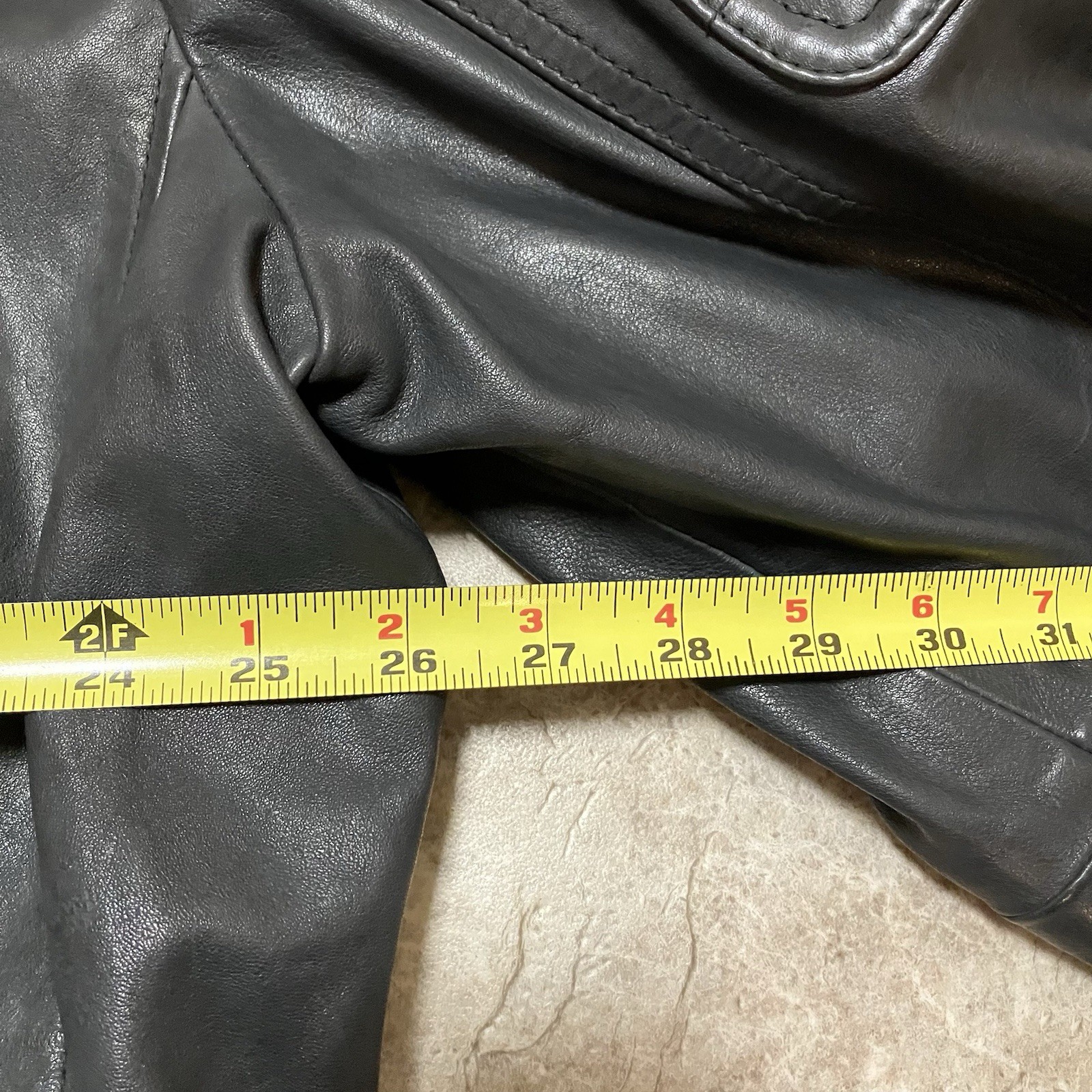 Wilson’s Vintage USA XXL Classic Black Leather Motorcycle Jacket Buckle RN 69426
