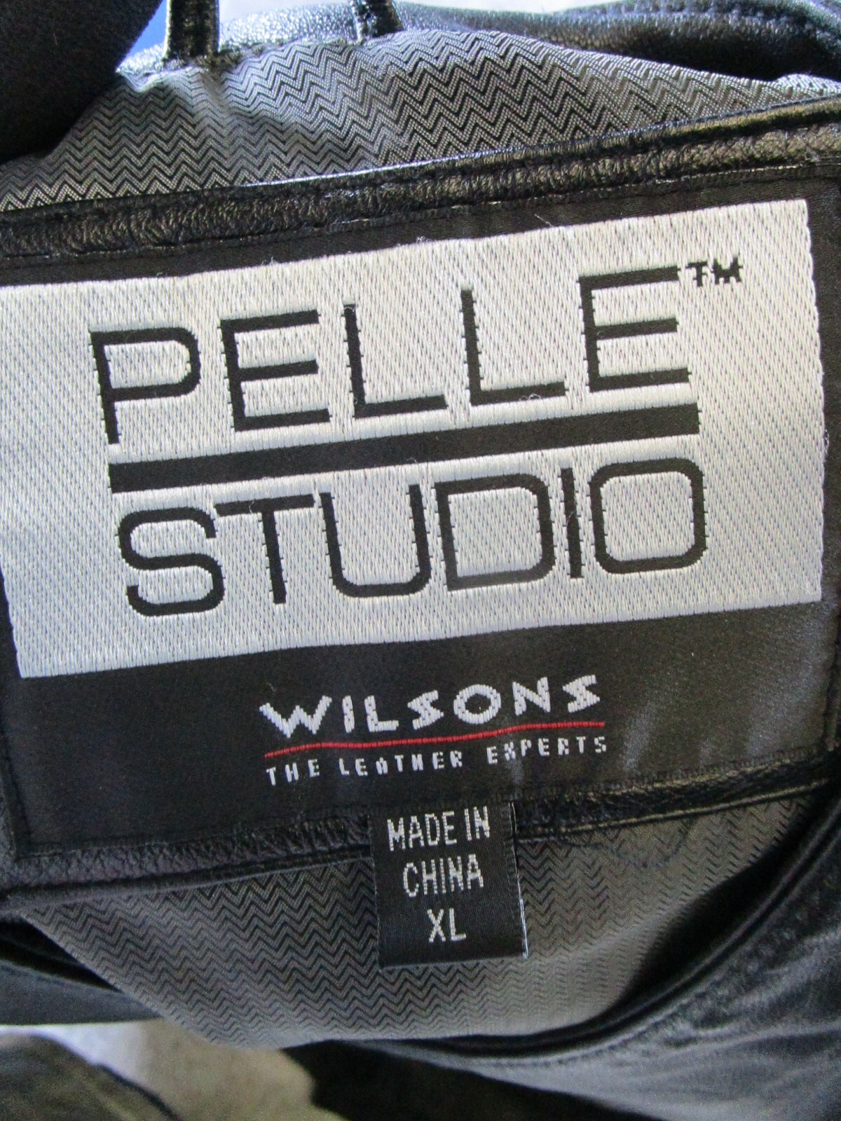 Vintage Wilsons Pelle Studio Vest Mens Xl Black Leather Button Up *
