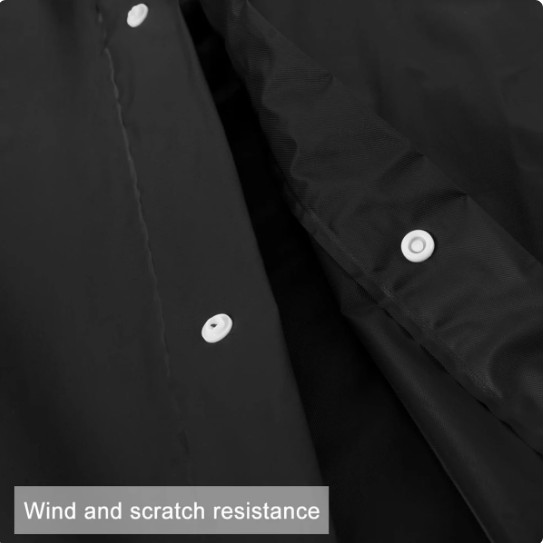 Men Black Waterproof Long Raincoat Rain Coat Hooded Trench Jacket Outdoor Hiking
