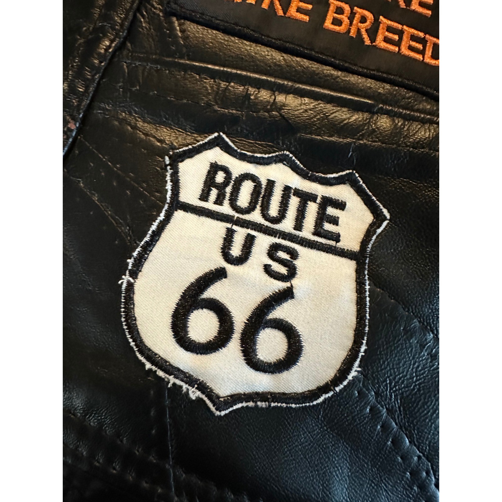 Diamond Plate Buffalo Leather Biker Vest Mens S Black Patches Lace Up Motorcycle
