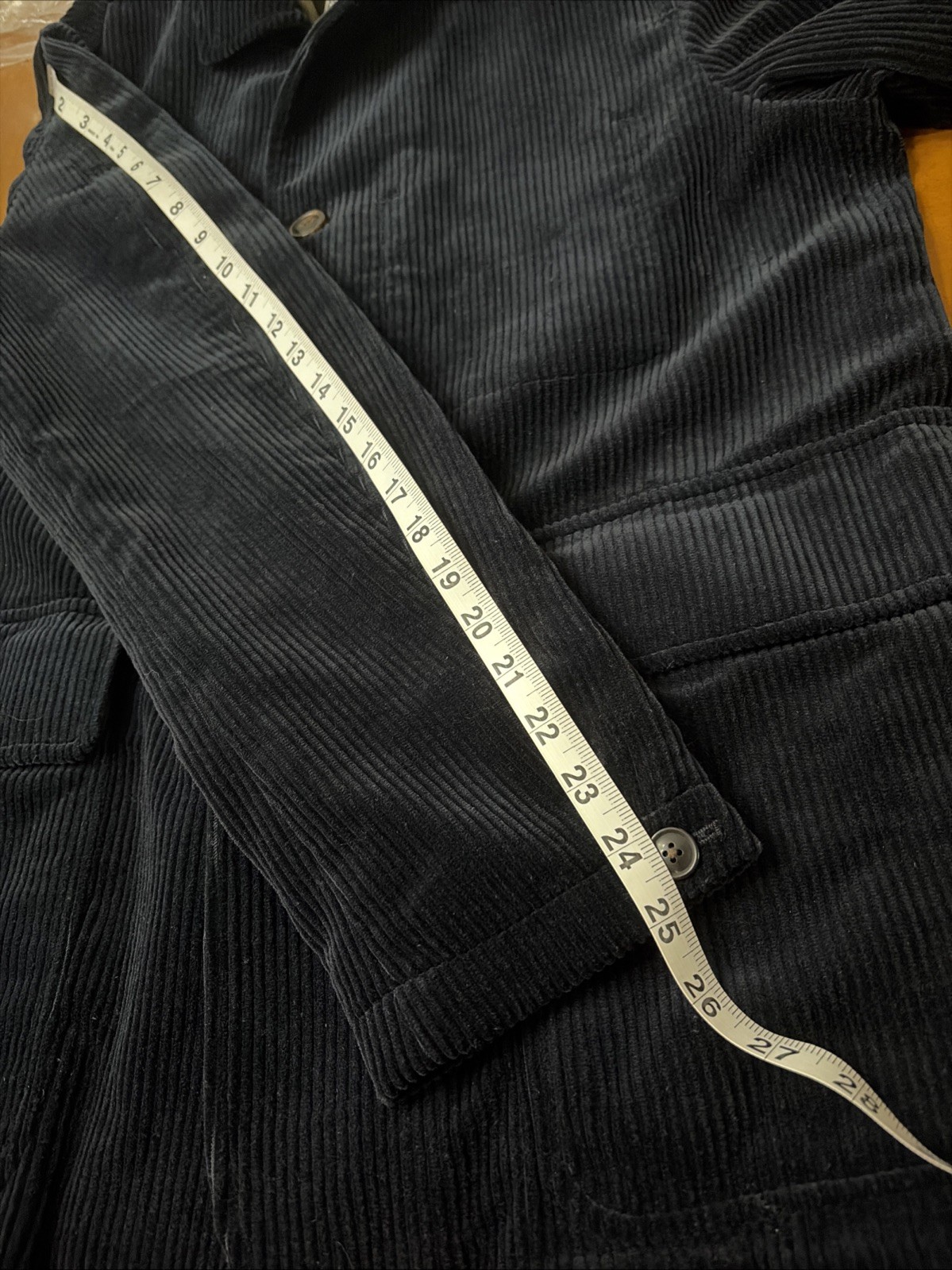 Todd Snyder Men’s M Navy Blue Italian Corduroy Walking Jacket Heavy Coat NEW