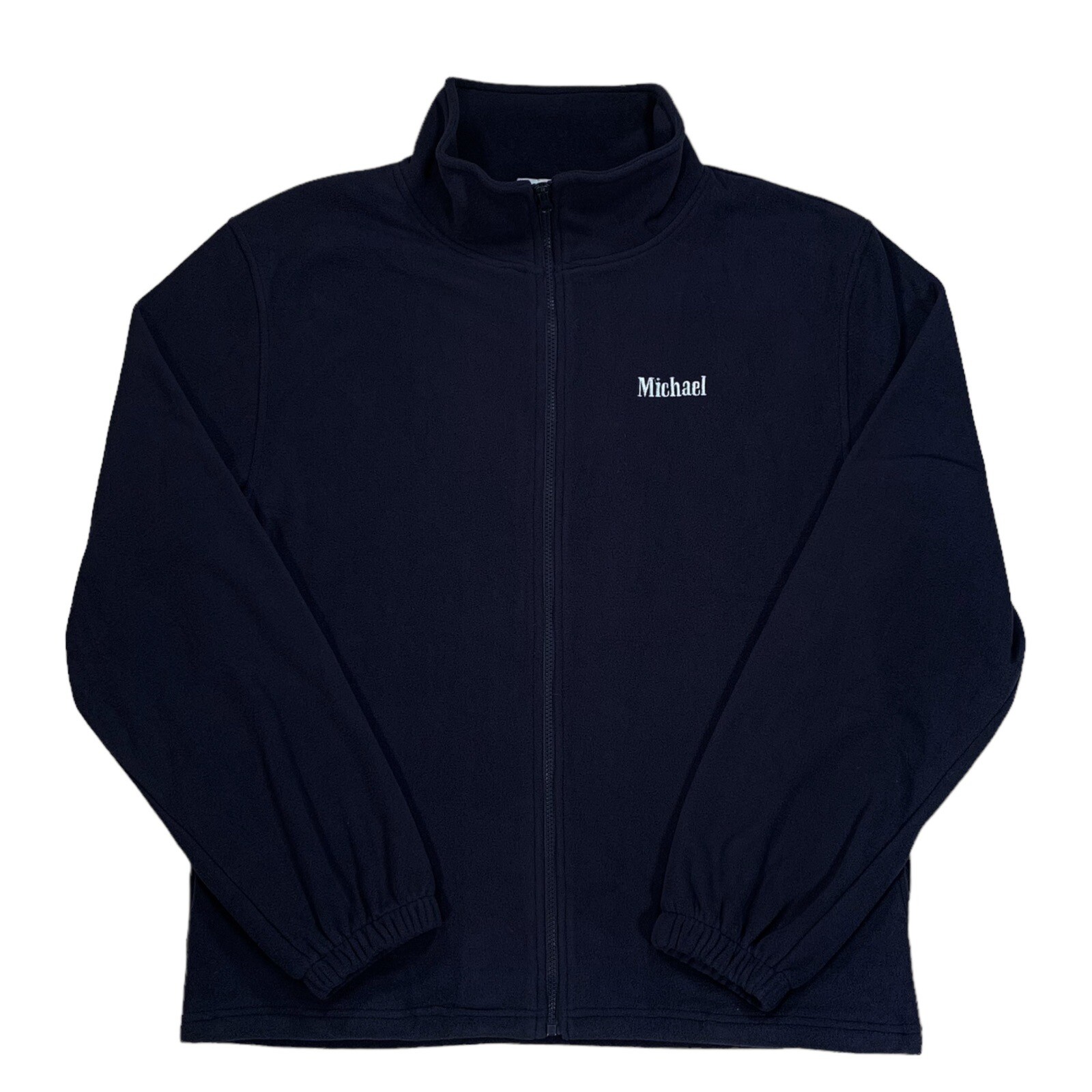 Custom Seventh Ave Personalized Embroidered Michael Zip Up Fleece Jacket Size XL