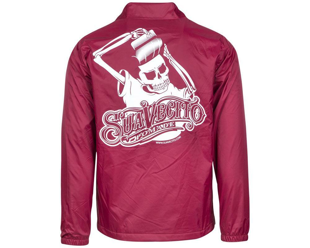 Men’s Suavecito Pomade OG Windbreaker – Burgundy (S, M, L, XL, 2XL, 3XL, 4XL)