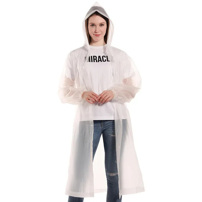 High Quality 1piece 145*68CM EVA Unisex Raincoat Thickened Raincoat Women Waterp