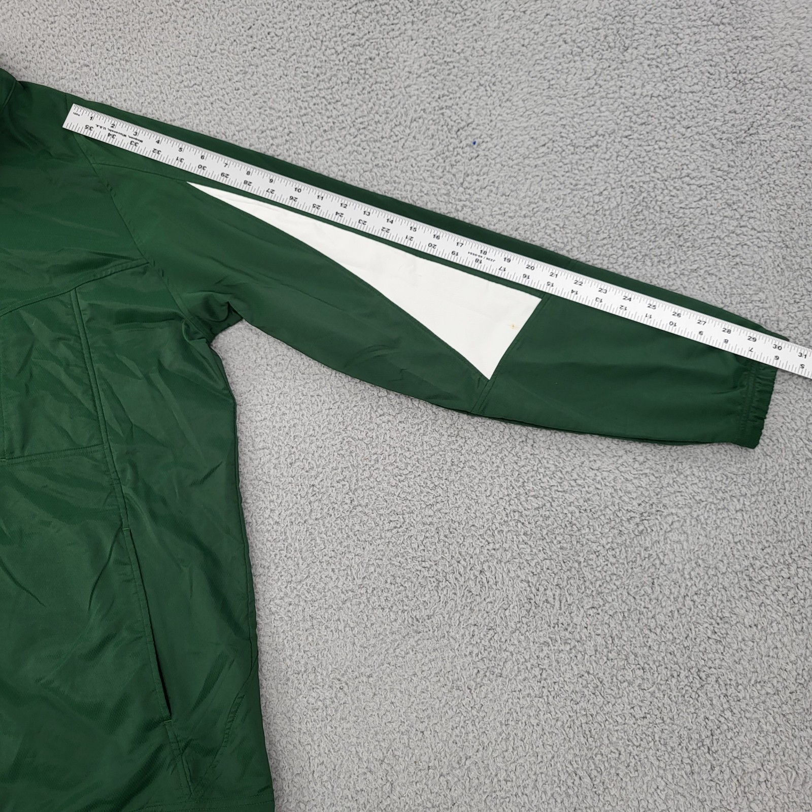 Under Armour All Season Gear Jacket Mens Large Green Windbreaker Full Zip Pocket