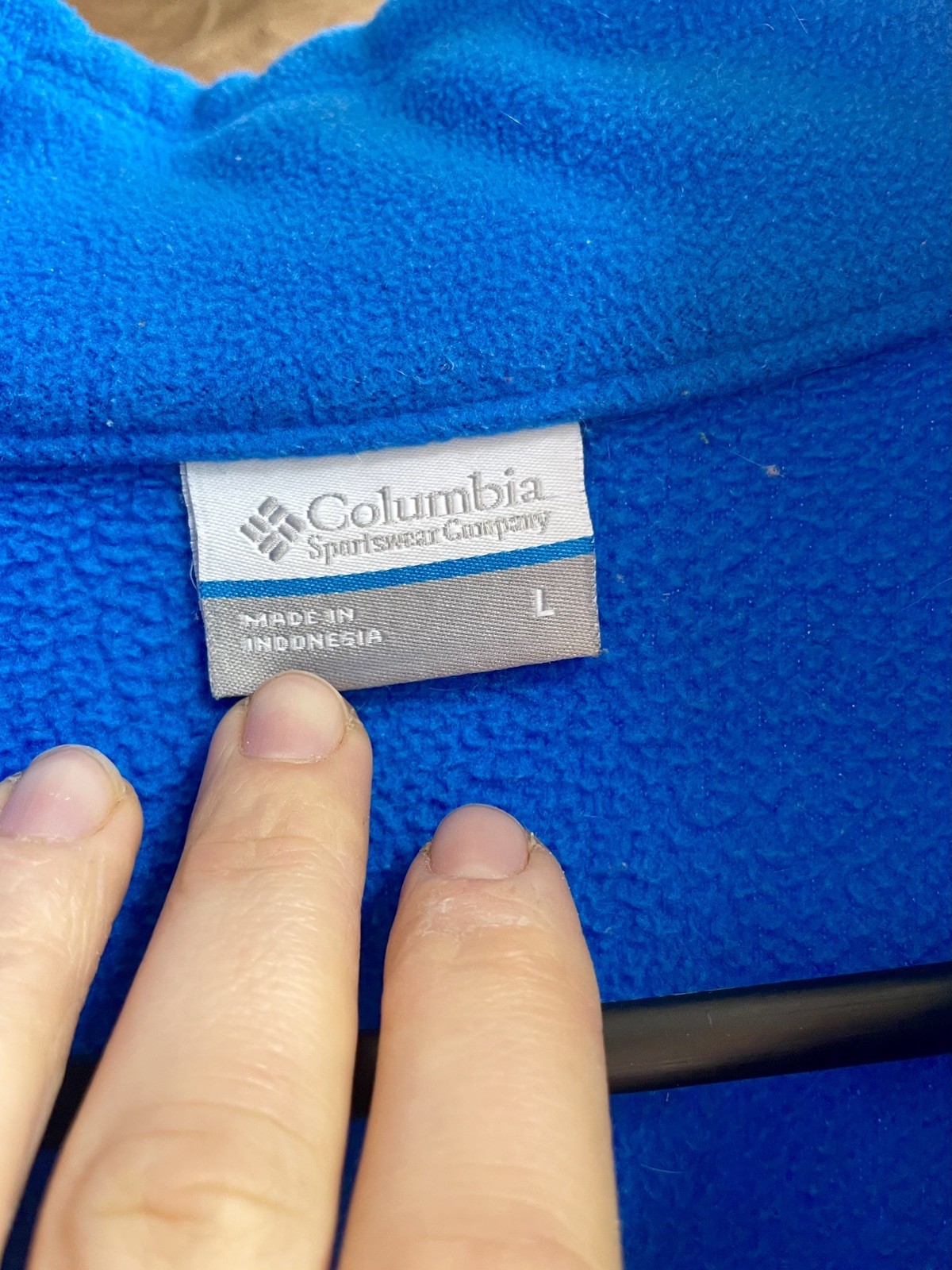 Columbia Sportswear Full Zip Fleece Jacket Bright Blue Size L Unisex Outdoor