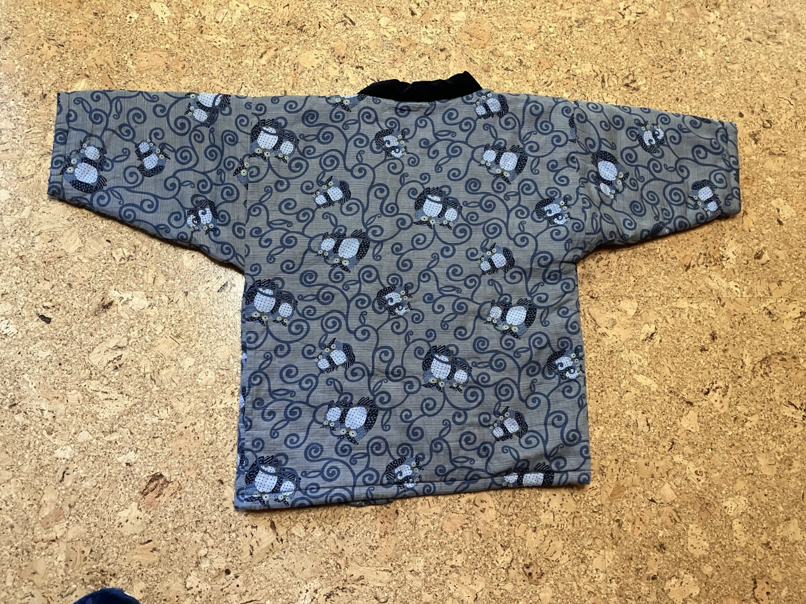Vintage GIANNI VALENTINO Japan Hanten Jacket Owls Pattern Men’s Large-US Seller