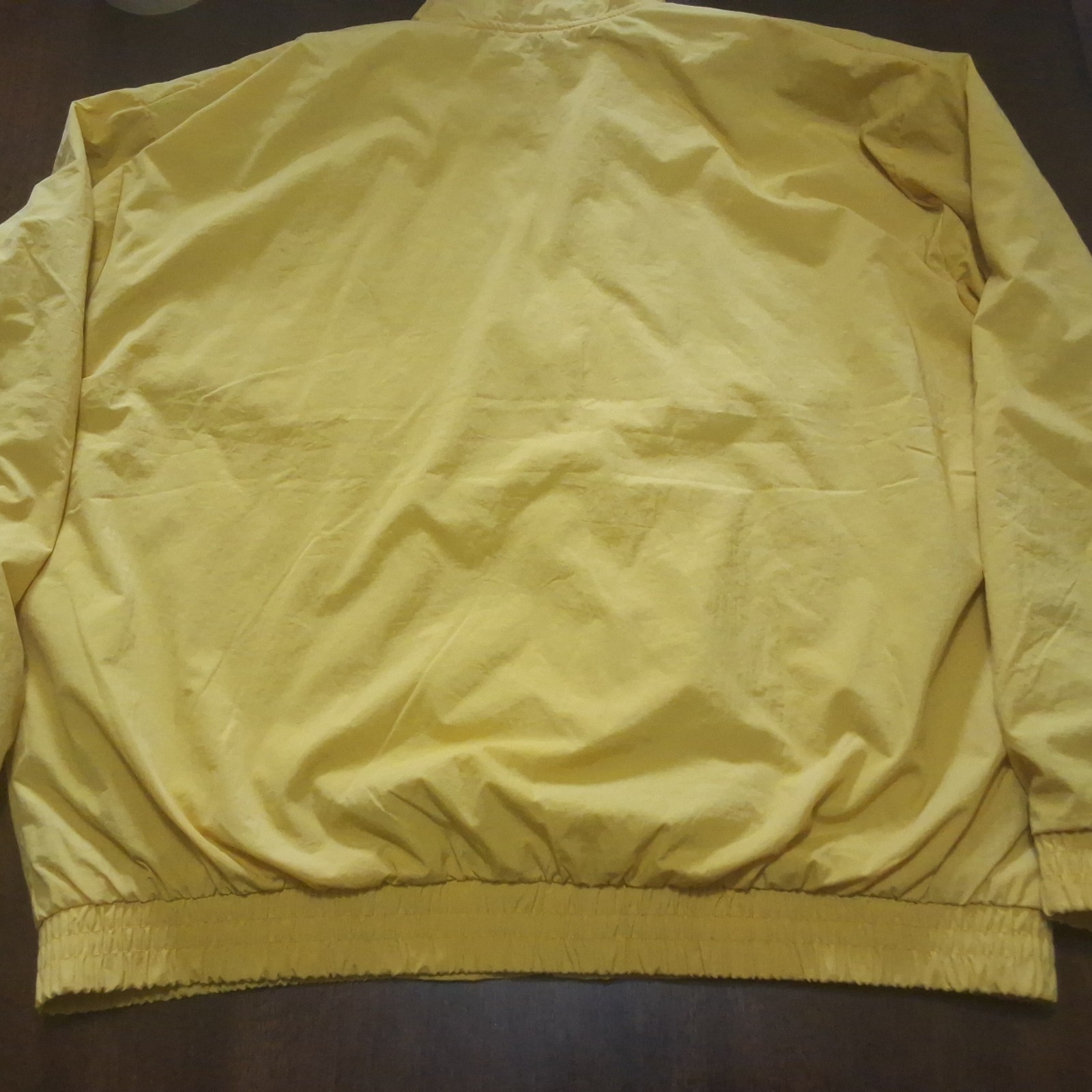 Mens Yellow Windbreaker Momentum Jacket Great Lakes Lined Size XL