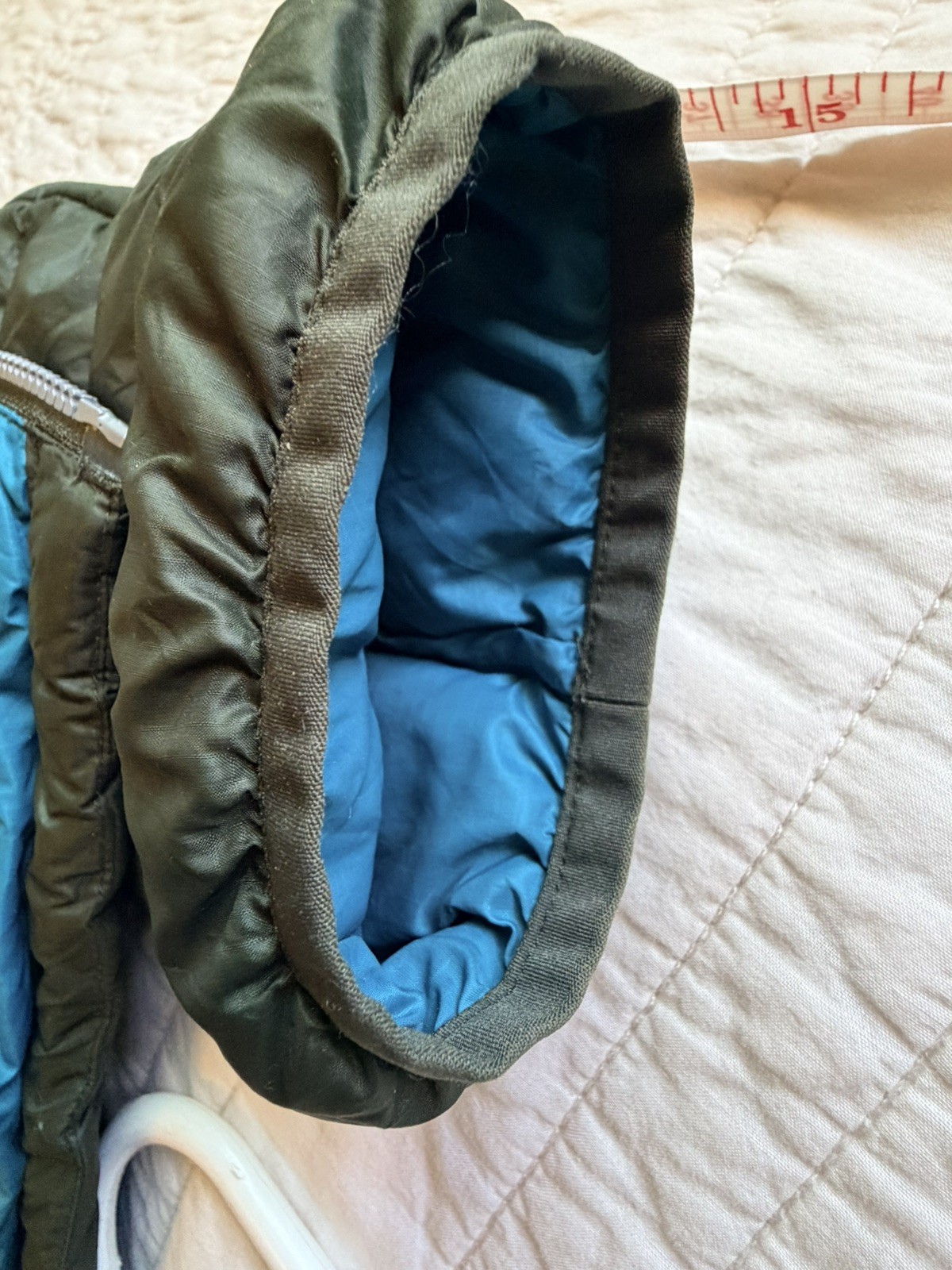 Cotopaxi Fuego Down Jacket Mens Woods Stripes Puffer Jacket GUC 800 fill