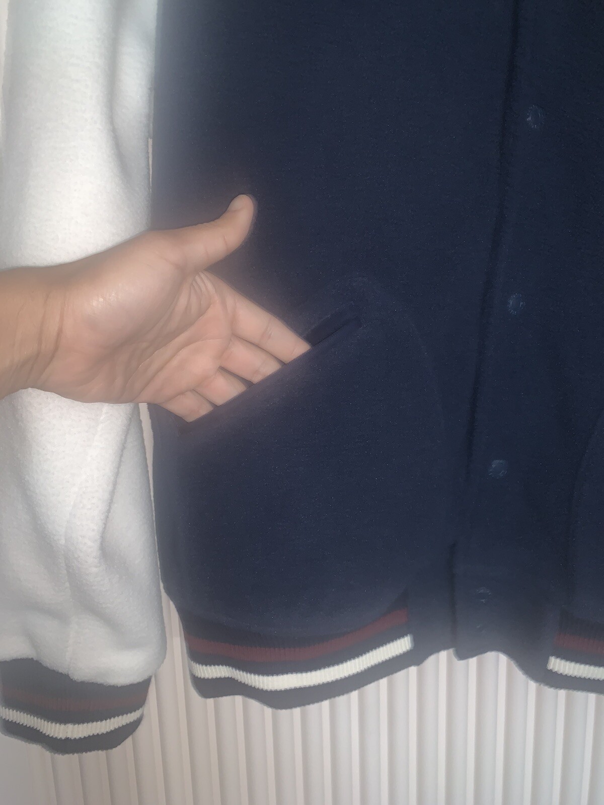Polo Sport Ralph Lauren Sherpa Fleece Varsity Bomber Jacket Size Large US SELLER