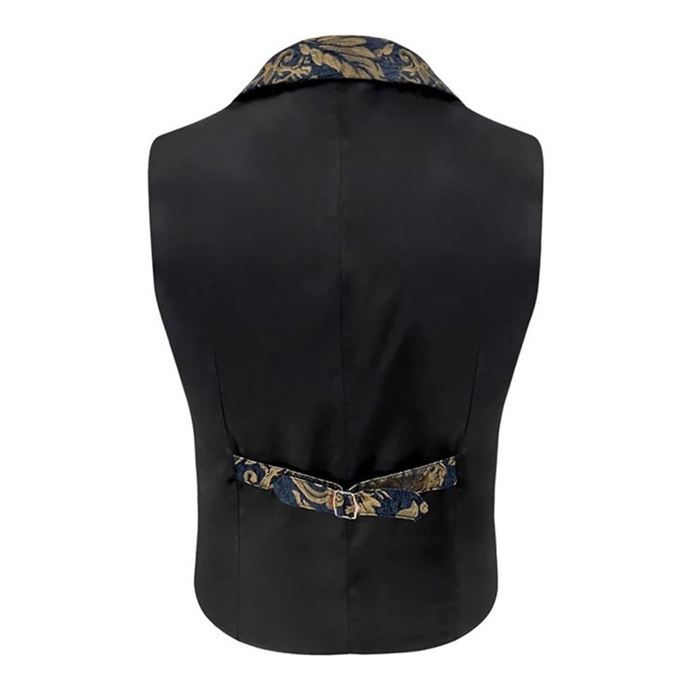 Gothic Steampunk Waistcoat Victorian Cosplay Vest Men’s Formal