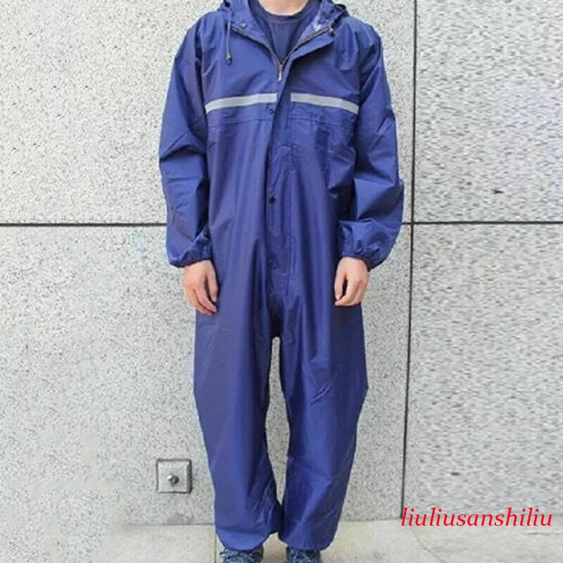 Conjoined Rain Suit Motorcycle Waterproof Raincoat 1 Piece Men Fashion Work
