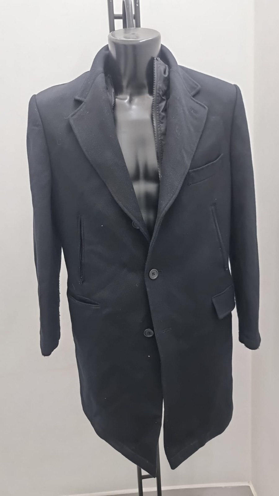 FRADI men’s black coat size 52 mixed fibers code AN275