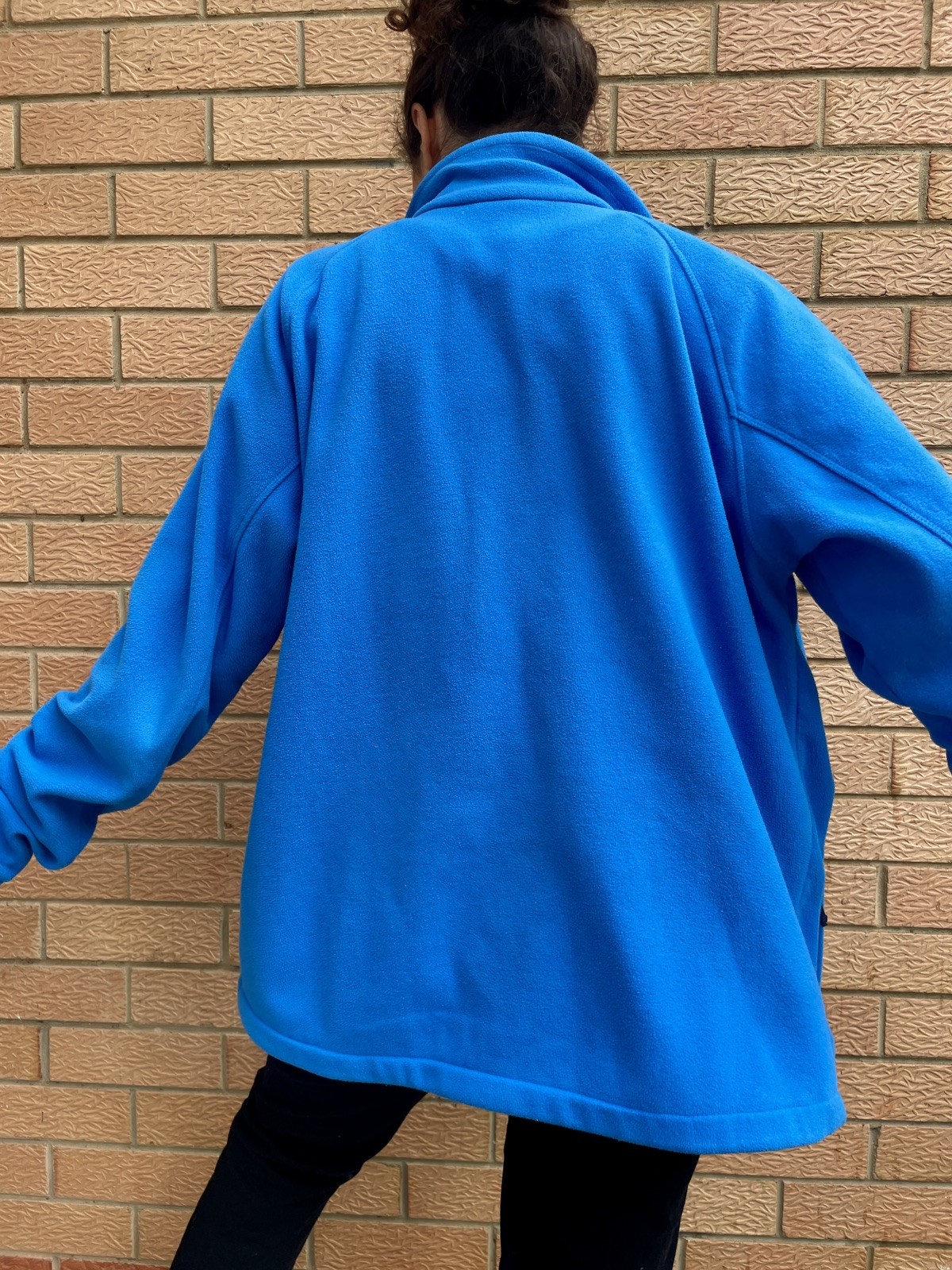 Columbia Sportswear Full Zip Fleece Jacket Bright Blue Size L Unisex Outdoor