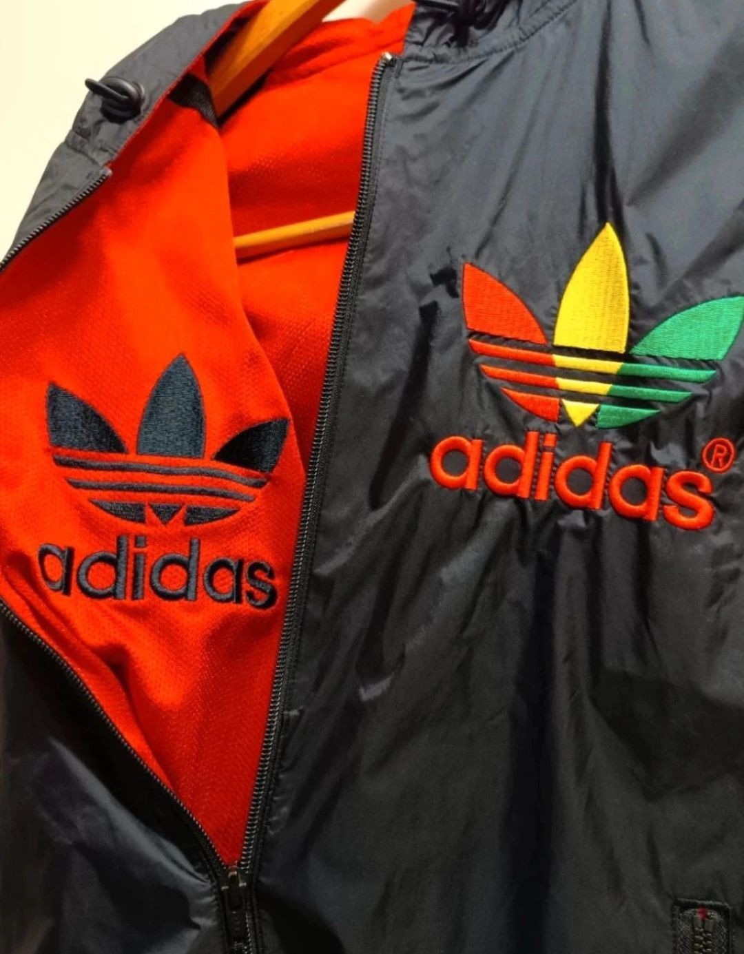 Adidas Rasta Jamaica Adidas Windproof Jacket Adidas L