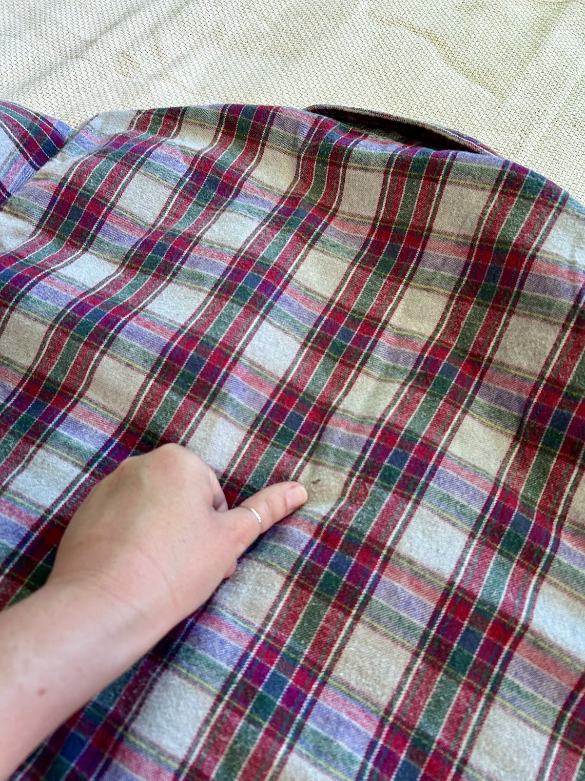 Vintage Field & Stream Quilted Lined Plaid Flannel Shirt Jacket Men’s Large