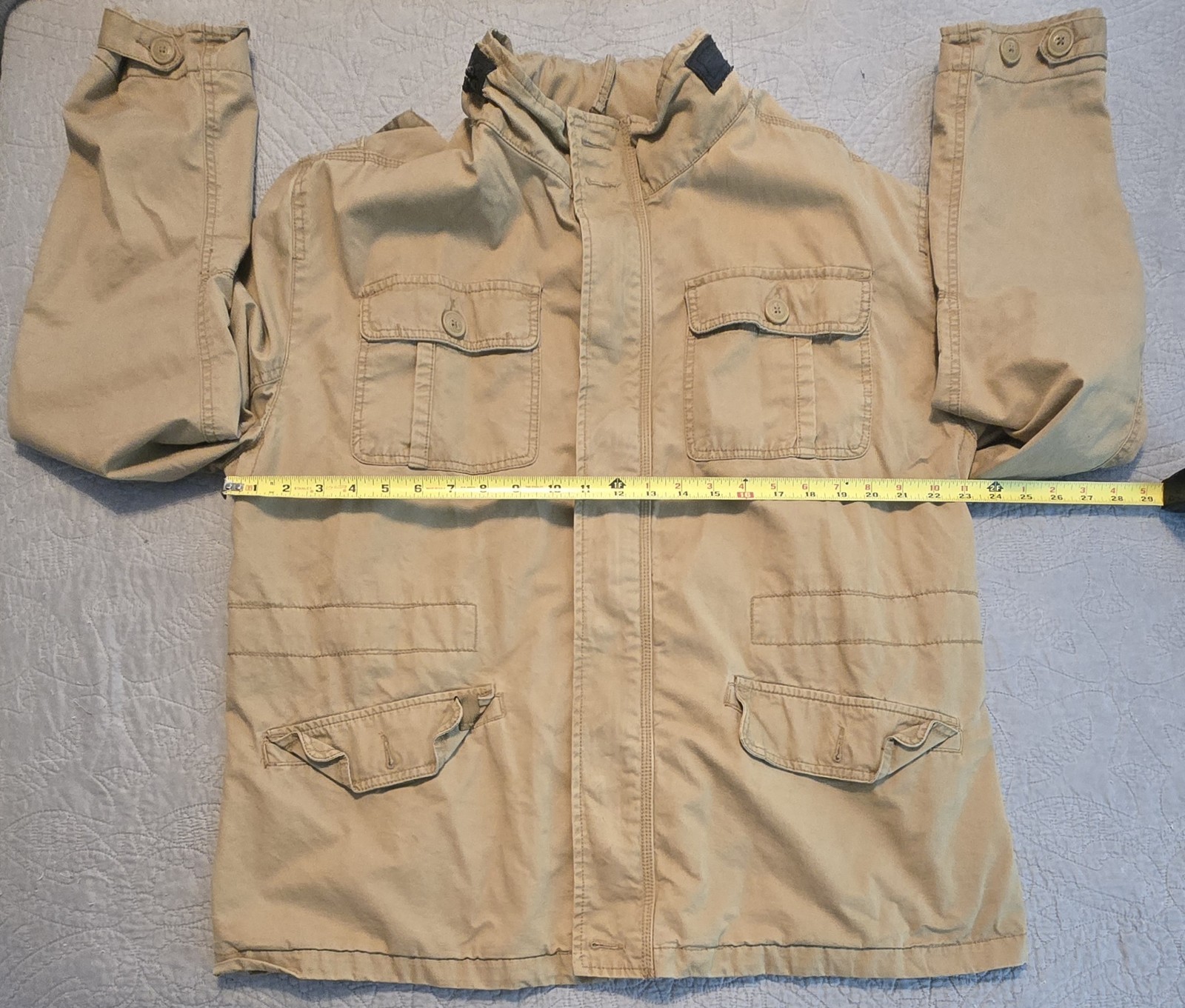 Brandit Men’s Military Half Season Britannia Camel Jacket w/Hidden Hood