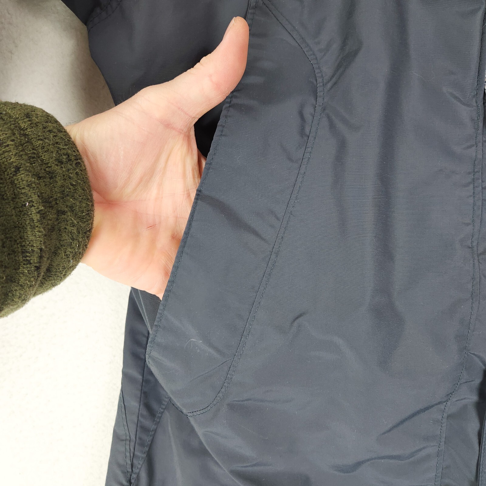 Columbia Jacket Mens Large Gray Interchange Windbreaker Core Outdoor SHELL ONLY
