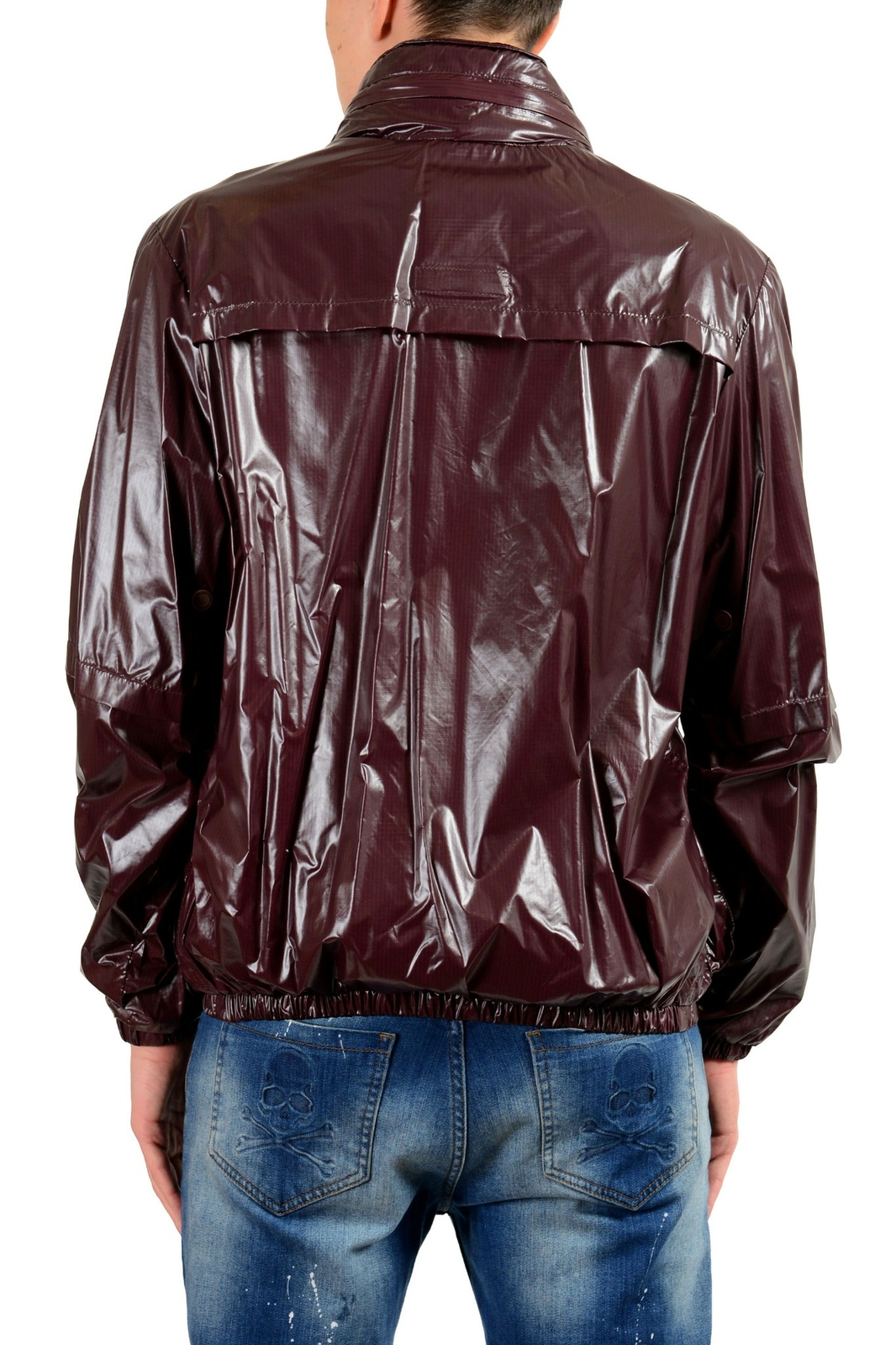 Just Cavalli Men’s Hooded Double Zip Windbreaker Jacket Size XS 4XL 5XL