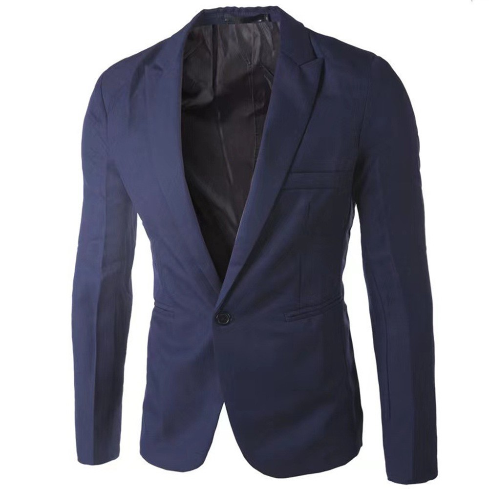 Mens for blazer Single-breasted Jacket Club Outfit Vacation Wear All-season Wear