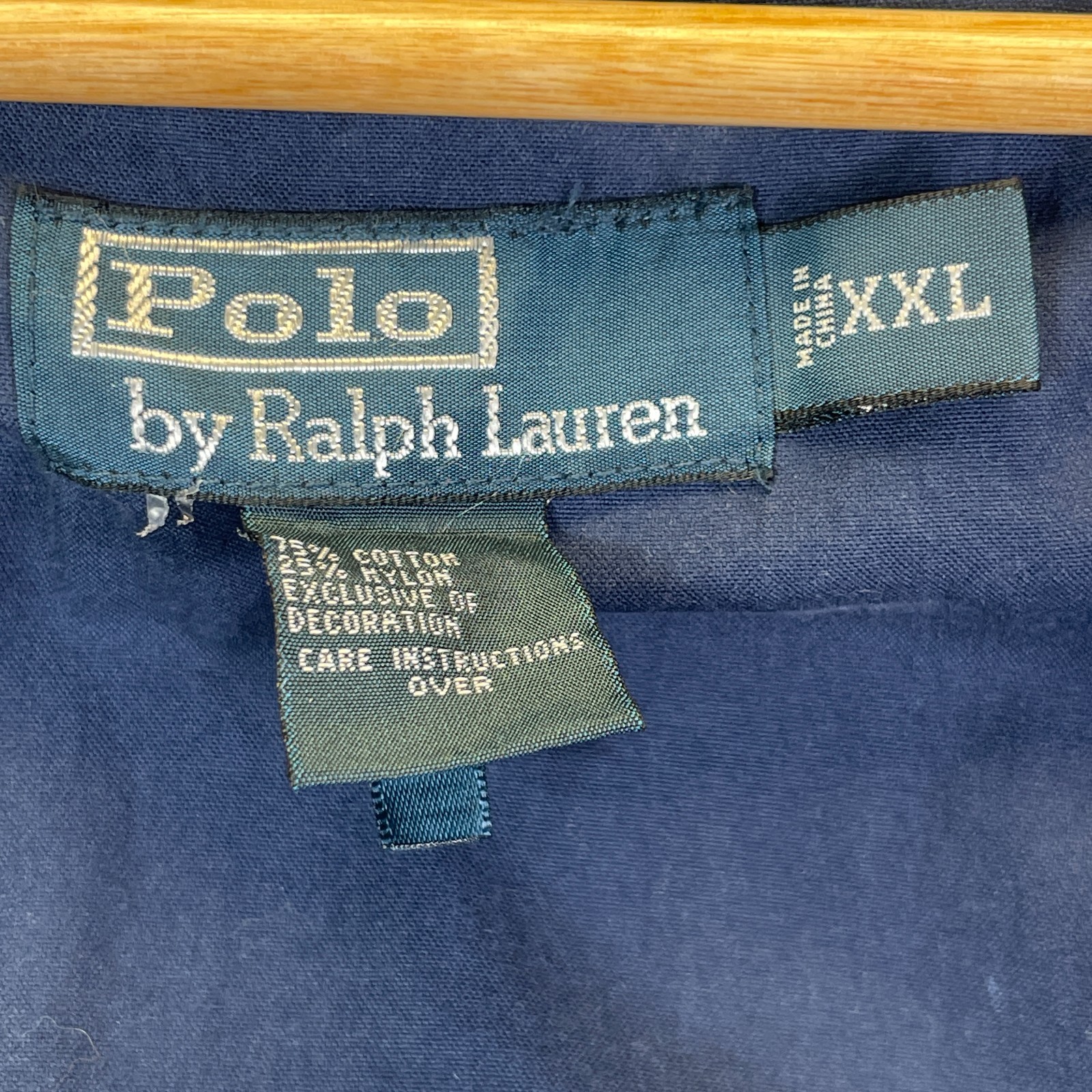 Vintage Polo Ralph Lauren Jacket Big Pony Men’s XXL Canvas Hooded Rare Swimwear