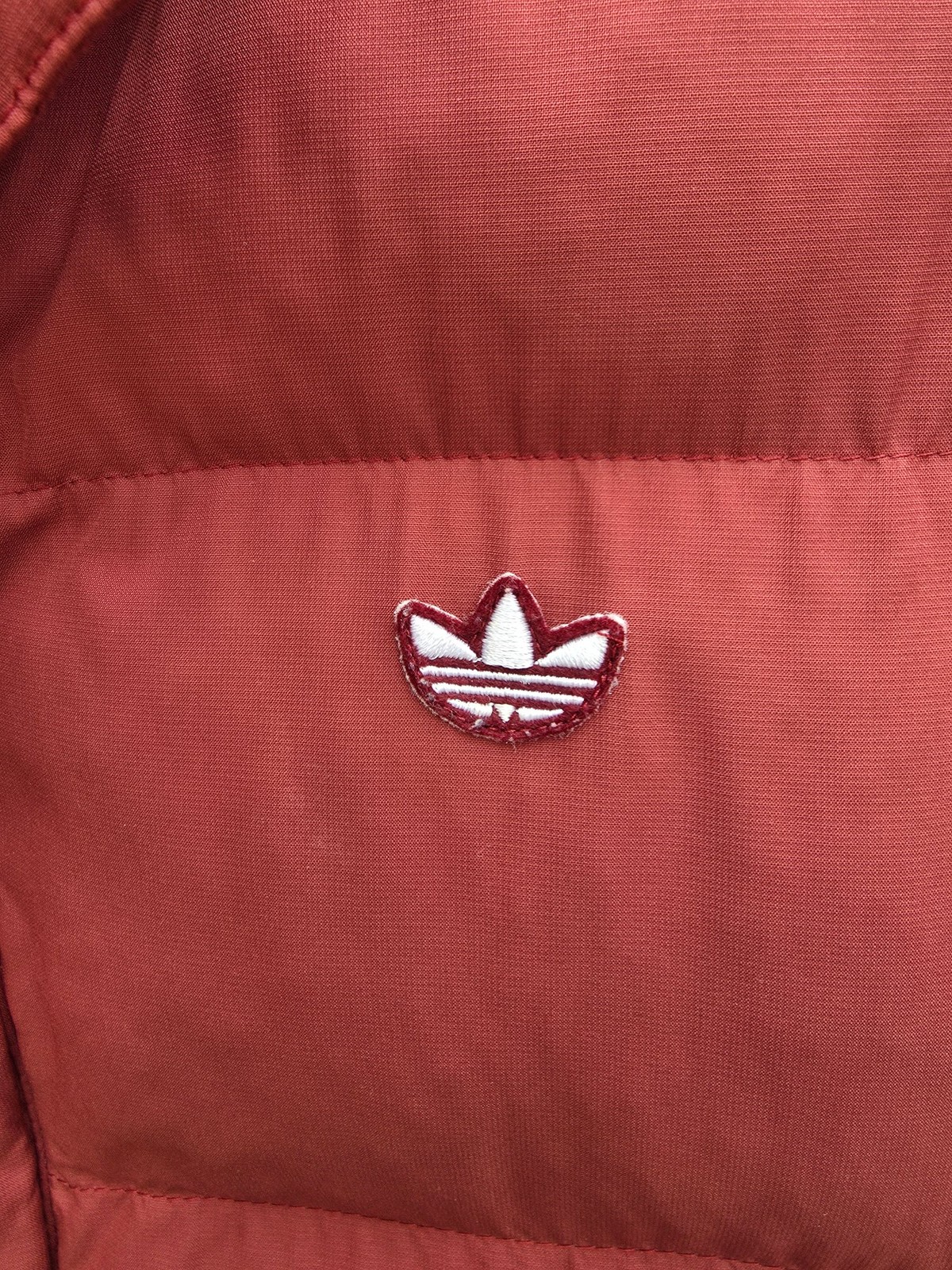 Adidas Gilet Vest Mens Medium Red Puffer Quilted Sleeveless Walking Hiking