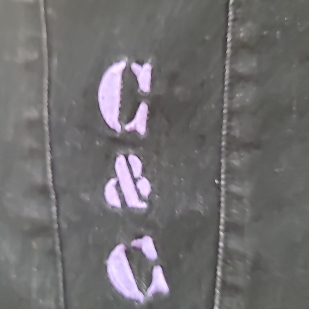 Custom Cheech & Chong Size M Black Denim Vest with Prints & Embroidery