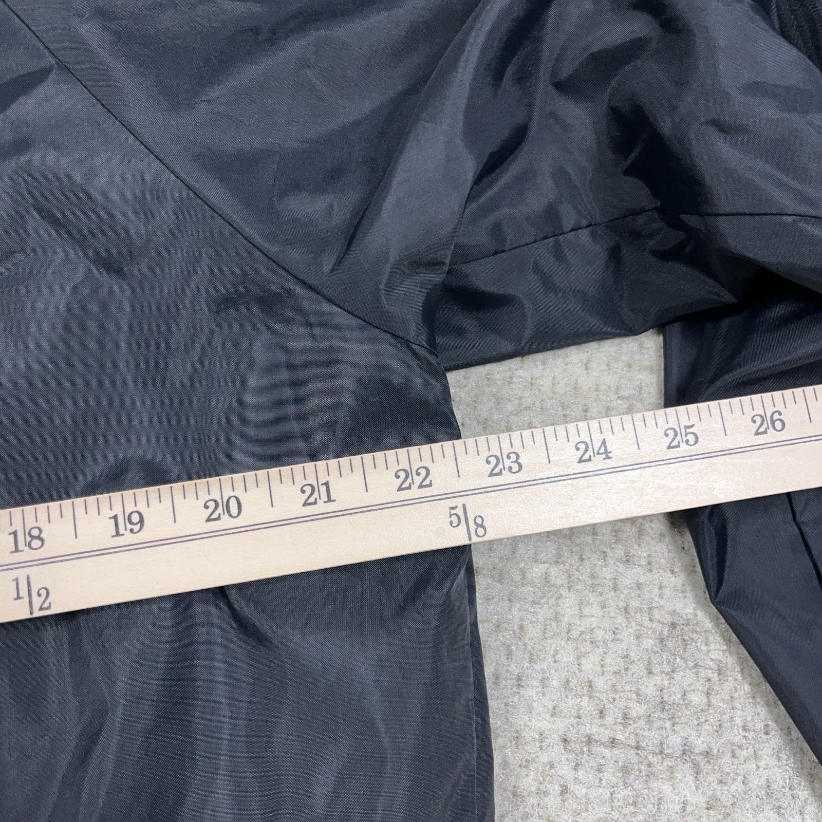 Vintage Satin Jacket Men Large Black Bomber Made In USA 80s 90s Lined Hartwell