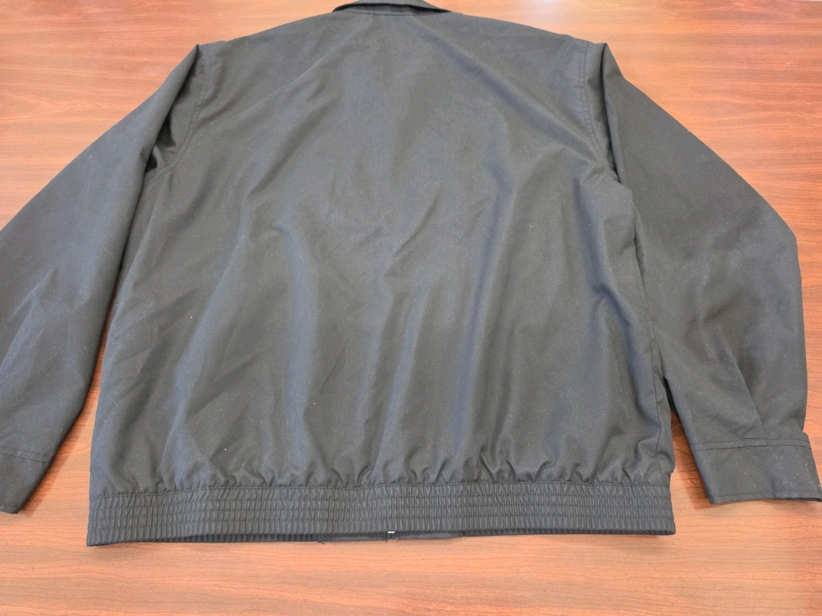 Chaps Mens Black Full Zip Lightweight Jacket Windbreaker Coat Casual Golf XL