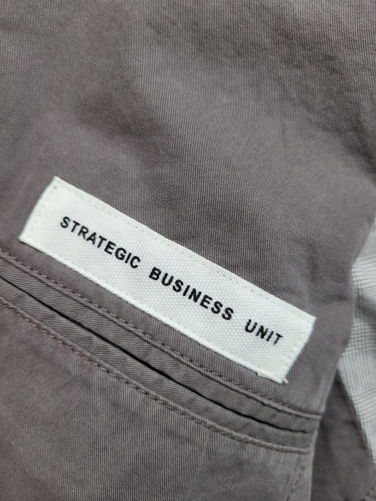 Strategic Business Unit Men Coat Blazer 52 Beige Unconstructed Chino Tailored 42