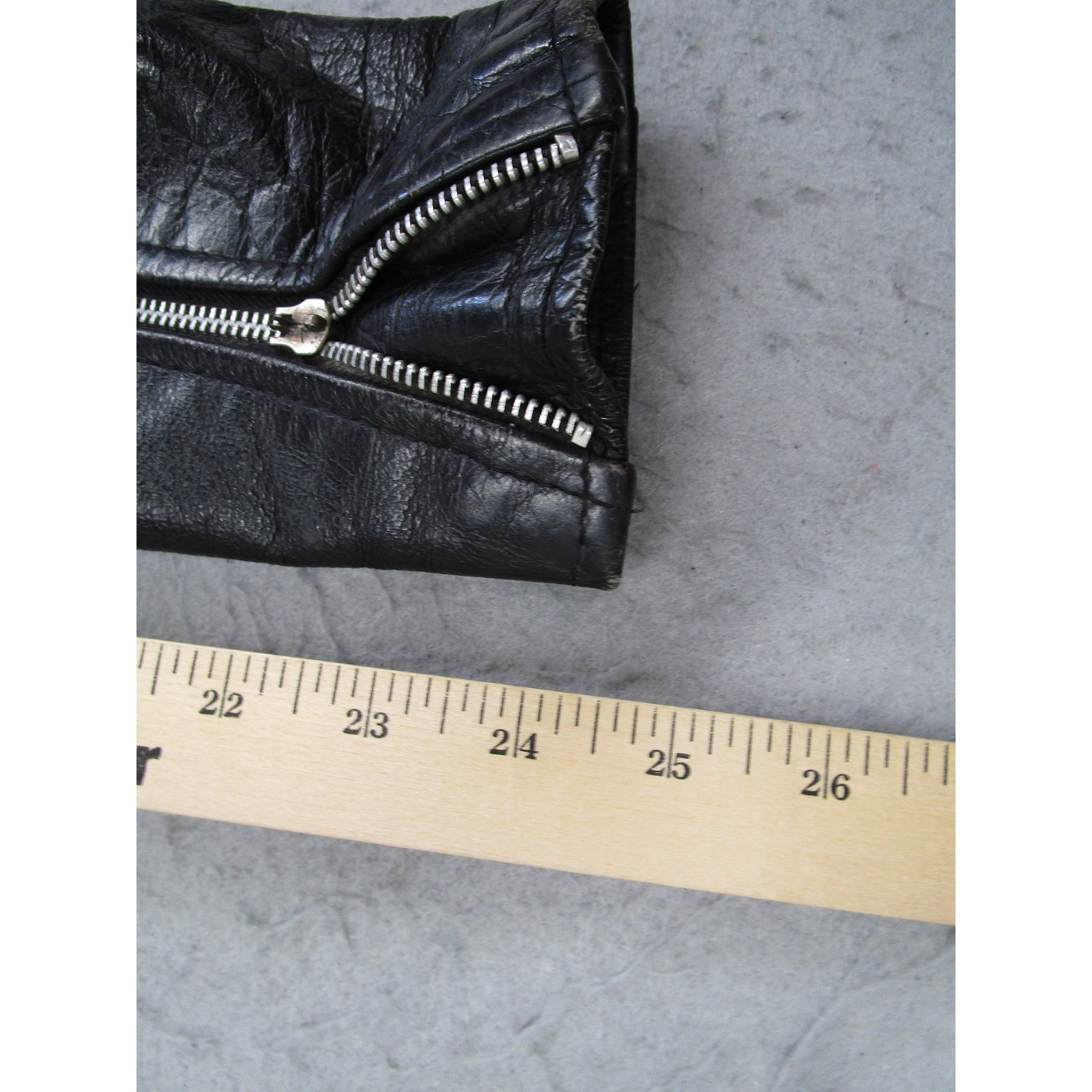 UNIK Leather Apparels Mens Black Leather Biker Jacket Belted Moto Size 42