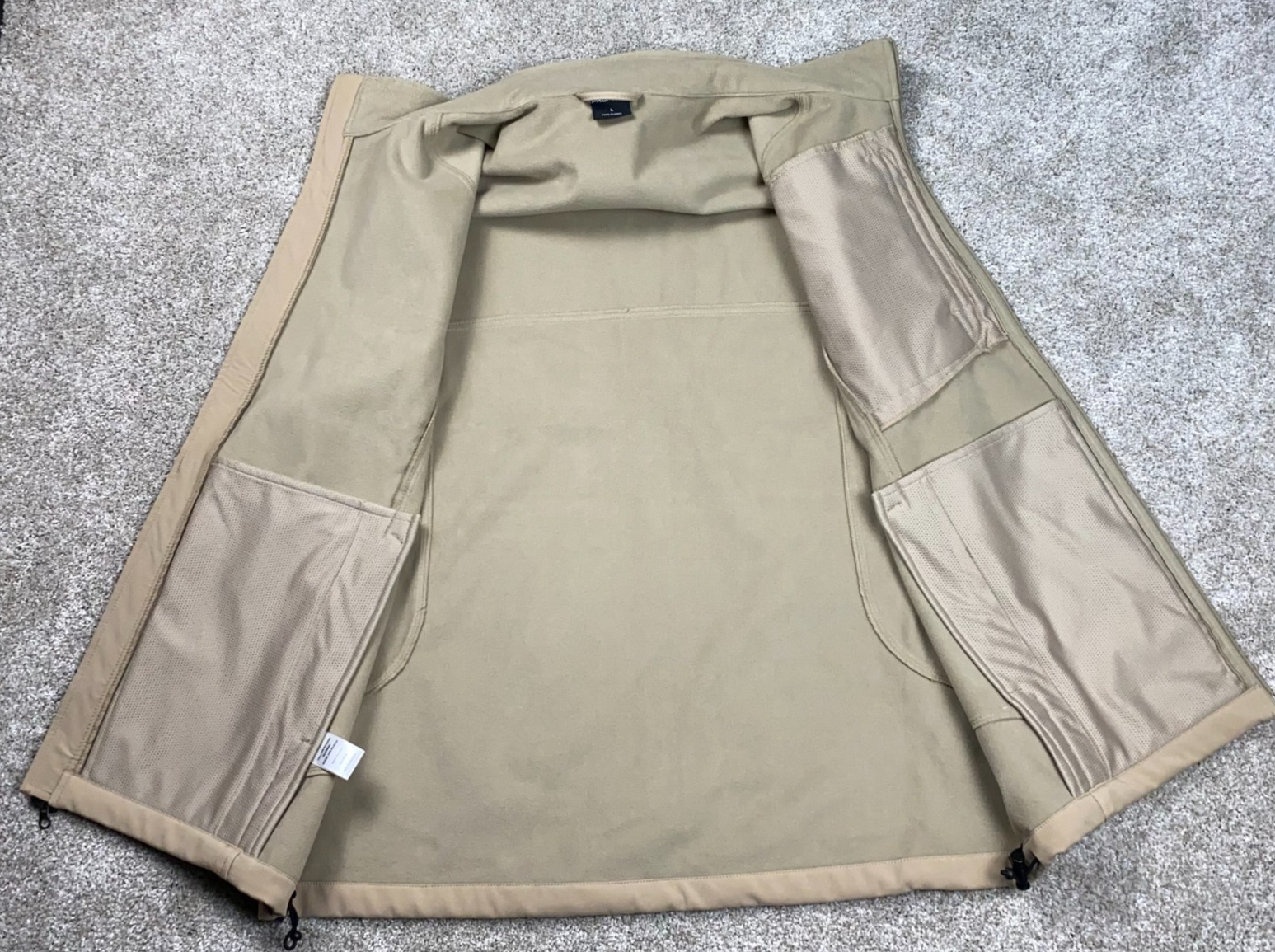 Propper Icon Softshell Vest Khaki/Beige Tactical Size Men’s Large Multi Use