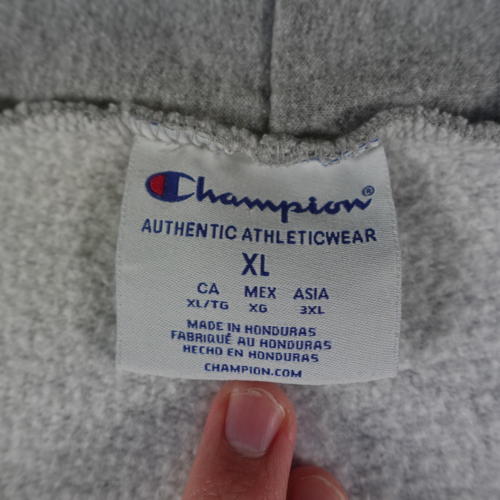 Champion Shepherd University Jacket Mens XL Gray Fleece Full Zip Hoodie College