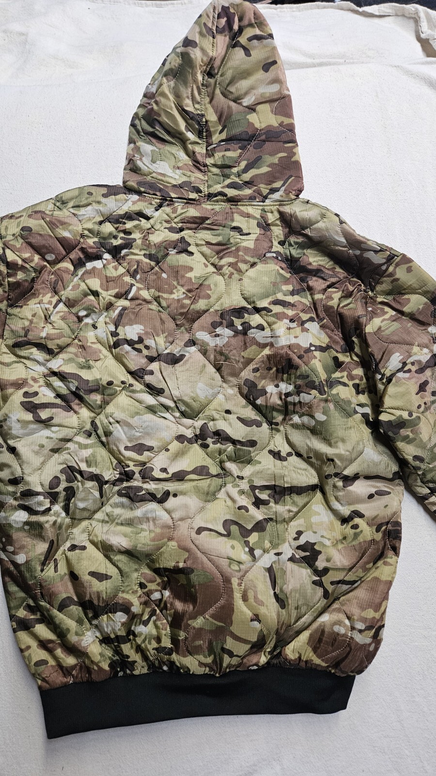 Woobie Hoodie Multicam camo full zip Parka Military Blanket Jacket USGI Tactical