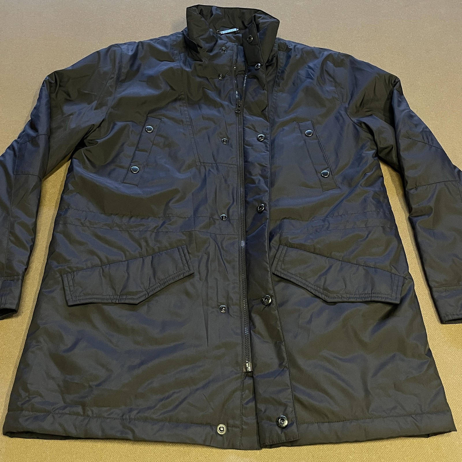 American Modern Alexander Julian Jacket Mens Medium Quilted Parka Coat Pockets