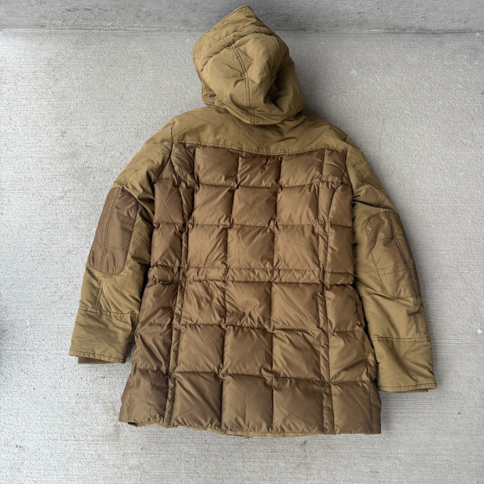 Intermezzo Mens Hooded Field Parka Jacket Brown Pocket Winter Warm Outdoor XL